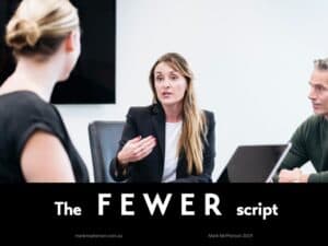 How to tell someone their behaviour is unacceptable: the FEWER script